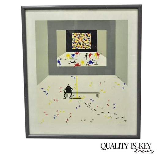 Leo Posillico Serigraph Pencil Sign Numbered "Artists Have all the Fun" 216/295