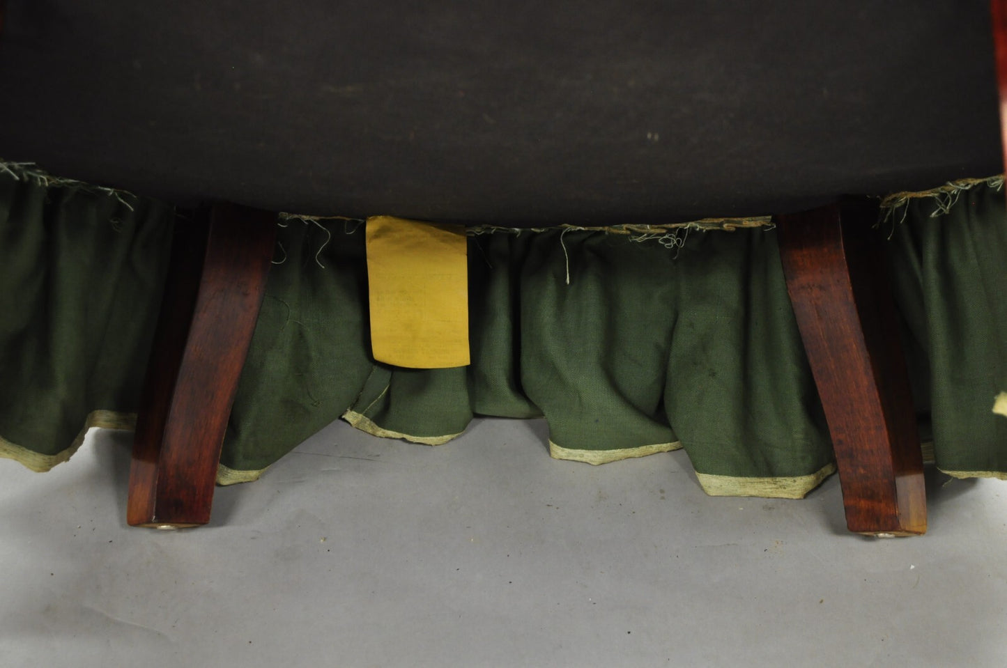 Antique French Hollywood Regency Asymmetrical Sculptural Club Chairs - a Pair