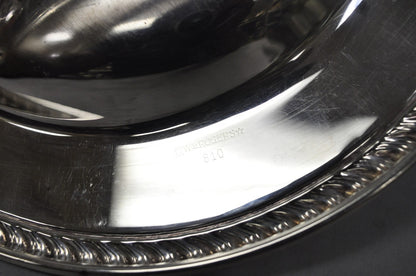 Vintage W.M. Rogers 810 Regency Silver Plated Oval Meat Cutlery Serving Platter