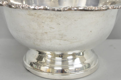 Towle Victorian Silver Plated Floral Punchbowl Champagne Chiller Ice Bucket