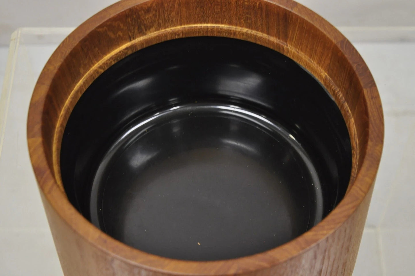 Vintage Dansk Quistgaard Mid Century Danish Modern Teak Wood Lidded Ice Bucket