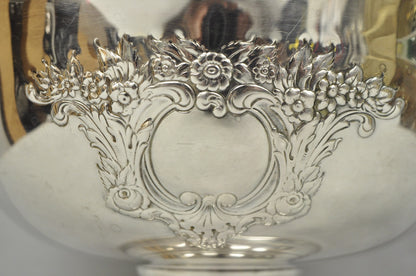 Vintage Leonard Victorian Silver Plated Punch Bowl Champagne Chiller Ice Bucket