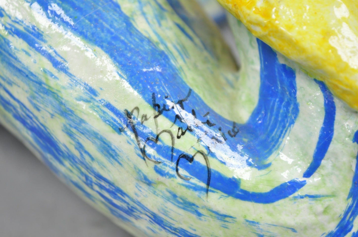 Vintage Jeanne Valentine Style Papier Mache Hanging Acrobat Clown Sculpture