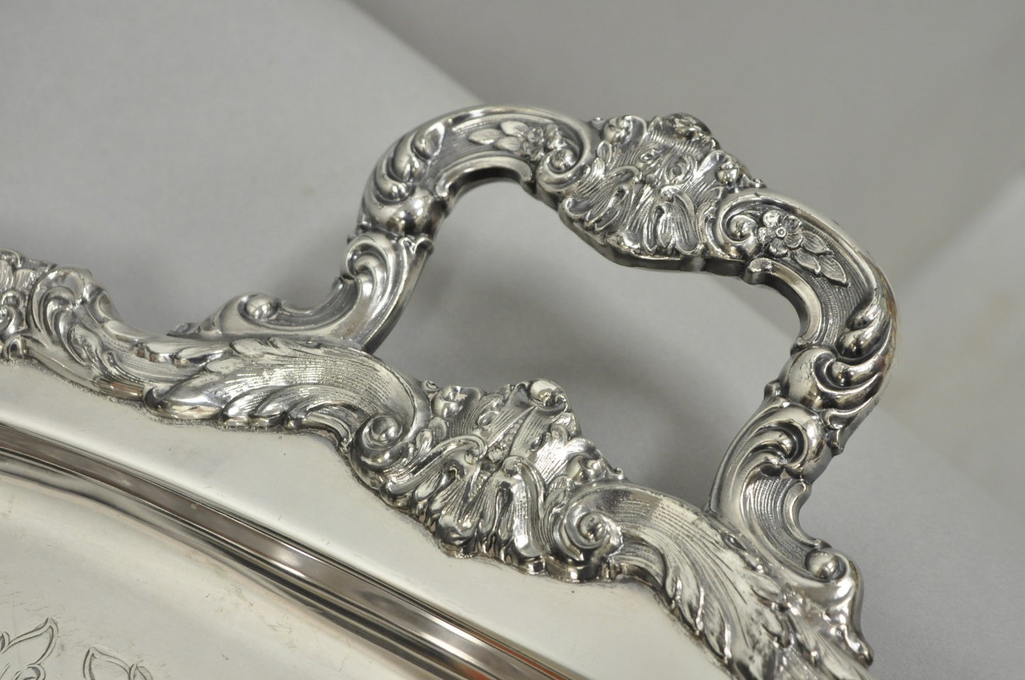 Vintage Poole EPCA Sevenoaks 650 Large Silver Plated Serving Platter Bar Tray B