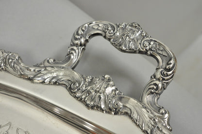 Vintage Poole EPCA Sevenoaks 650 Large Silver Plated Serving Platter Bar Tray B