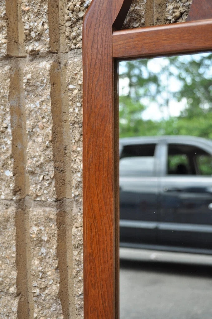 Vintage Mid Century Modern Walnut Kent Coffey Broyhill Brasilia Style Mirror