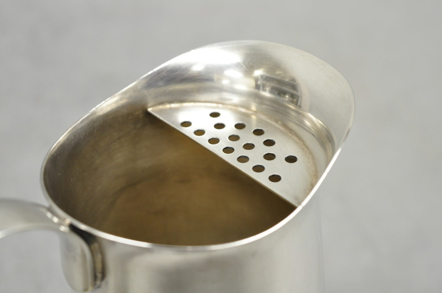 Vintage Sheffield USA Silver Plated Mid Century Modern Tapered Water Pitcher