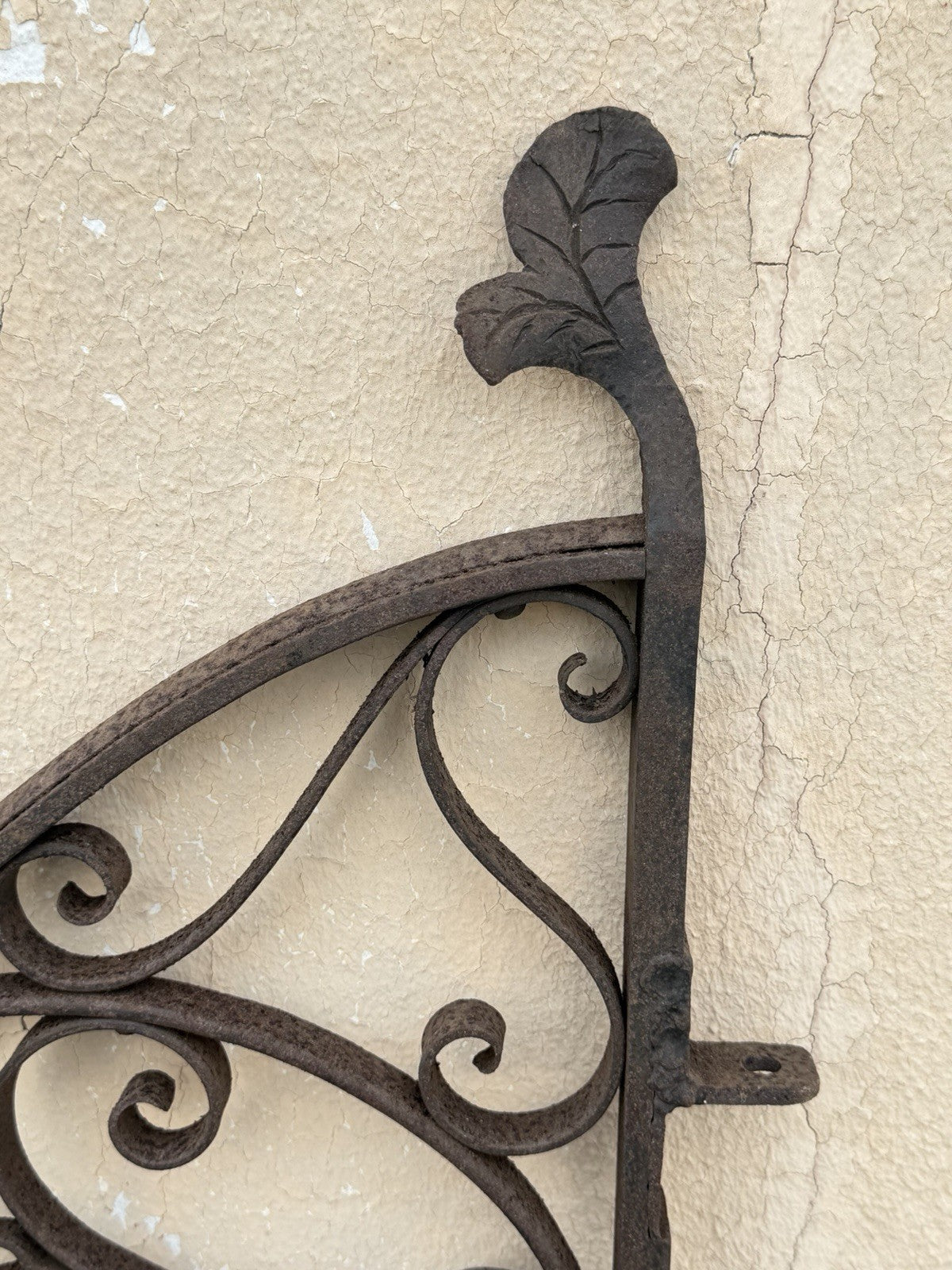 Antique Spanish Renaissance Scrolling Wrought Iron 57 x 47 Garden Entry Gate Set