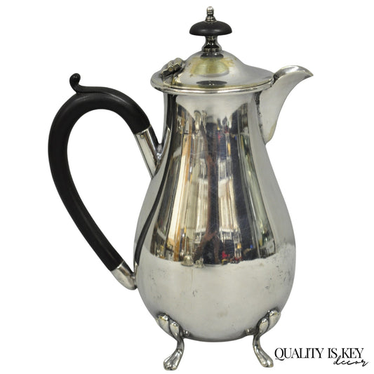 Vintage English Sheffield Victorian Silver Plated Small Coffee Tea Pot Creamer