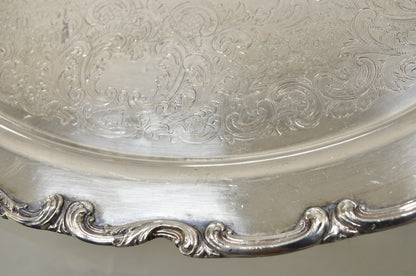 Vintage WSB 1538 Victorian Silver Plated Oval Serving Plater Butlers Tray