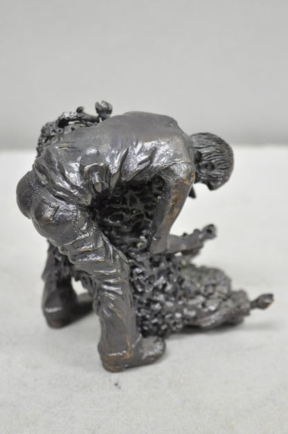 Eddie Hackman The Shearer Bronze Figure Limited Edition 1986 Australian Outback