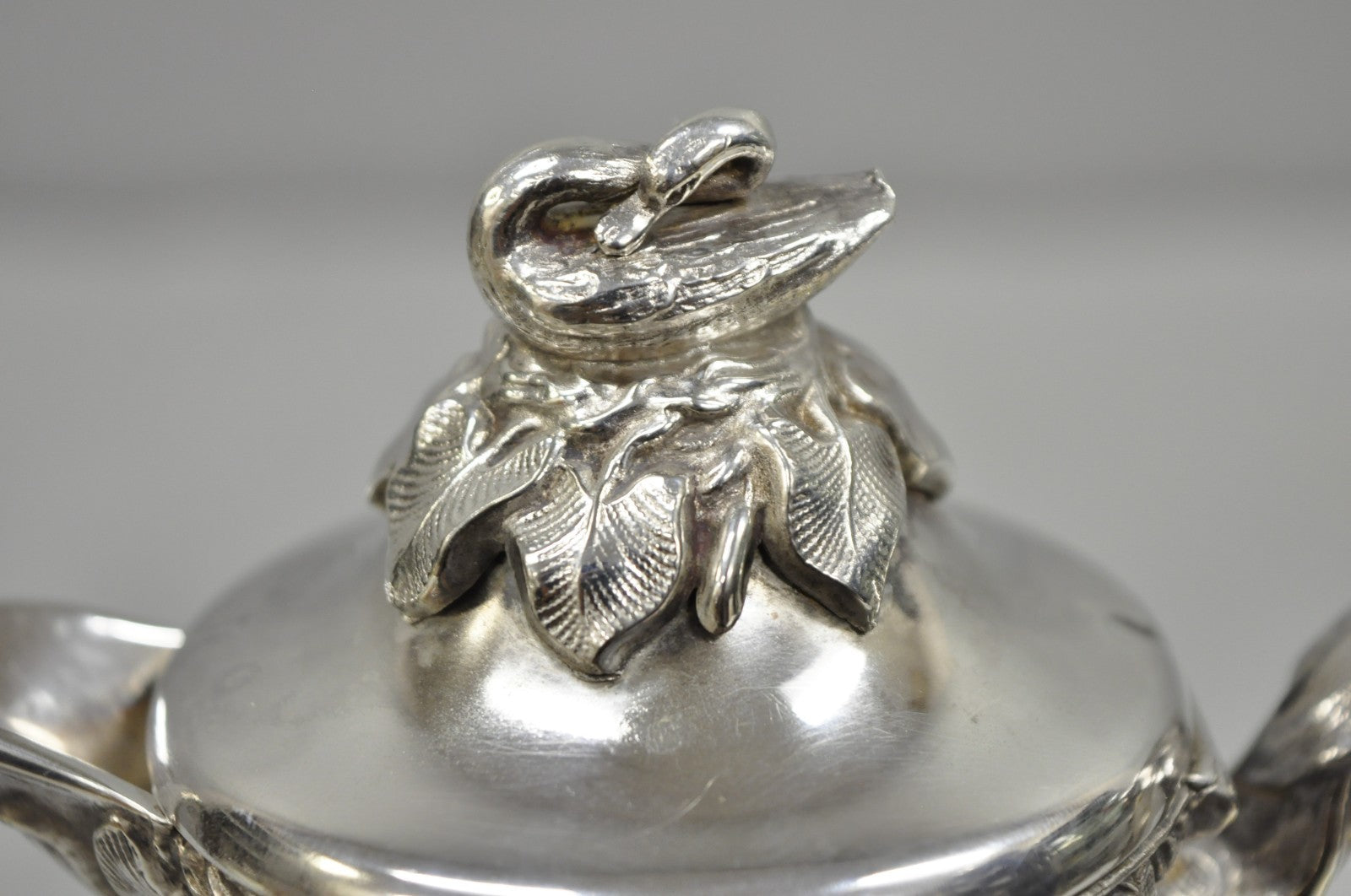 Antique Art Nouveau Rogers Smith Silver Plated Swan Coffee Creamer Small Tea Pot