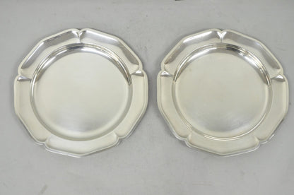 Vintage International Silver Co 221 Modern Silver Plated 12" Platter Dish - Pair