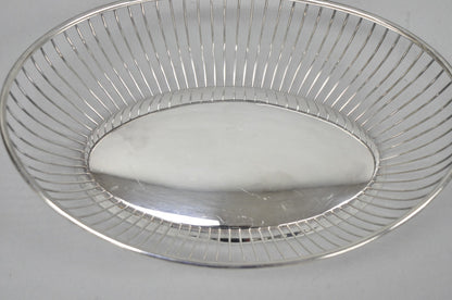 Vintage Gorham YC743 English Victorian Silver Plated Wire 11" Bread Fruit Basket