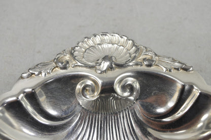 Vintage English Regency Style Silver Plated Small Clam Shell Trinket Dish