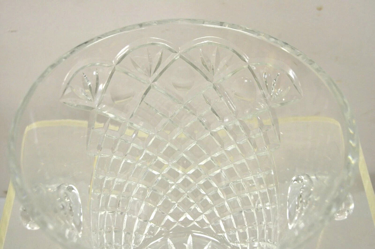 Vintage "1997 Ben Miller Memorial Winner" Diamond Cut Crystal Glass Ice Bucket