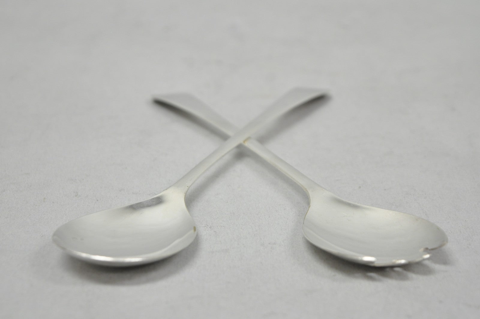 Vintage Sheffield England Modern Silver Plated Salad Serving Set Fork & Spoon