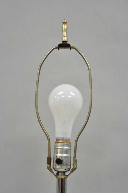 Vintage Mid Century Modern Clear Lucite "S" or "$" Sculptural Table Lamp