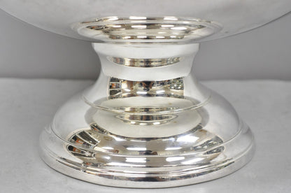 Vintage Modern Pedestal Base Silver Plated 5 Bottle Champagne Chiller Ice Bucket