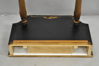 Vintage French Regency Style Cherry Small Wall Mount Console Table w/ Drawer