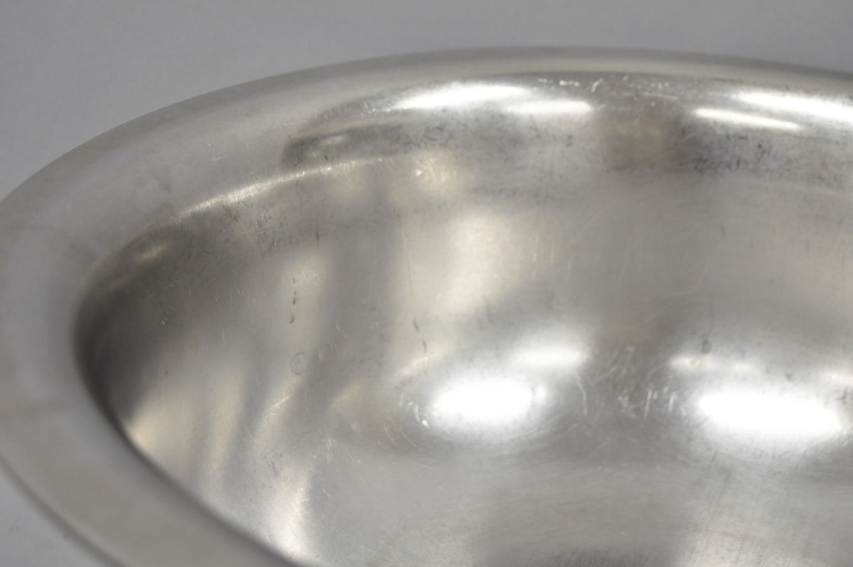 Vintage Modern Stainless Steel Metal Punchbowl Champagne Wine Chiller Ice Bucket