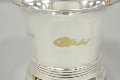 Antique English Regency Soldered Silver Plated Fluted Champagne Chiller Bucket