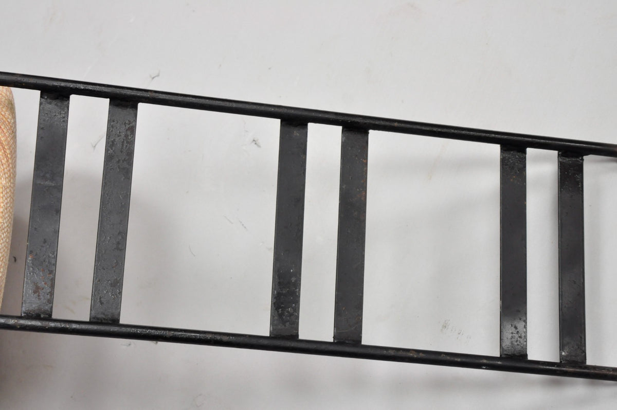 Vintage Arthur Umanoff Wrought Iron Ladder Back MCM Dining Chairs - Set of 4