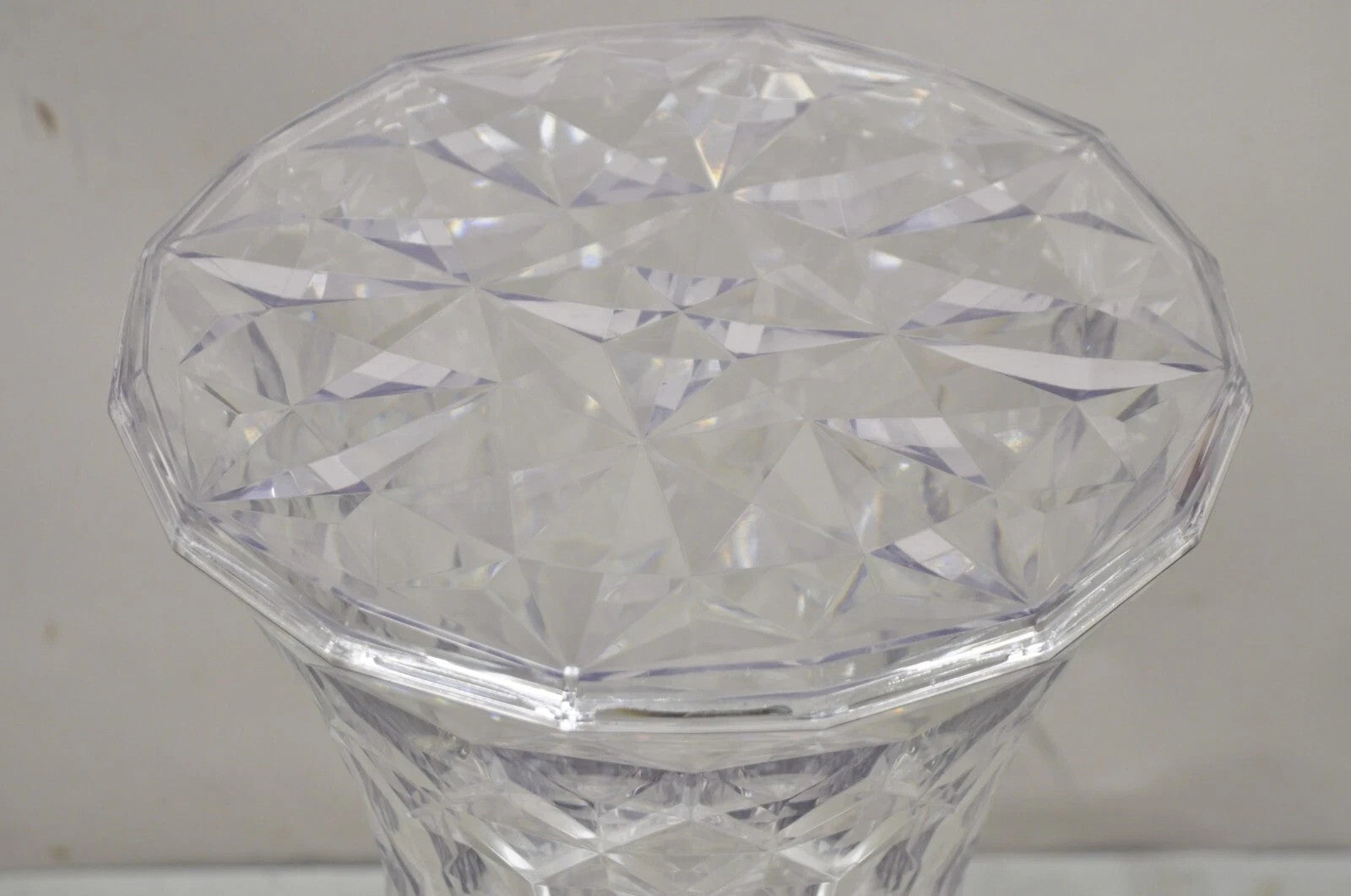 Marcel Wanders for Kartell Italy Clear PMMA Hourglass "Stone" Stool - a Pair