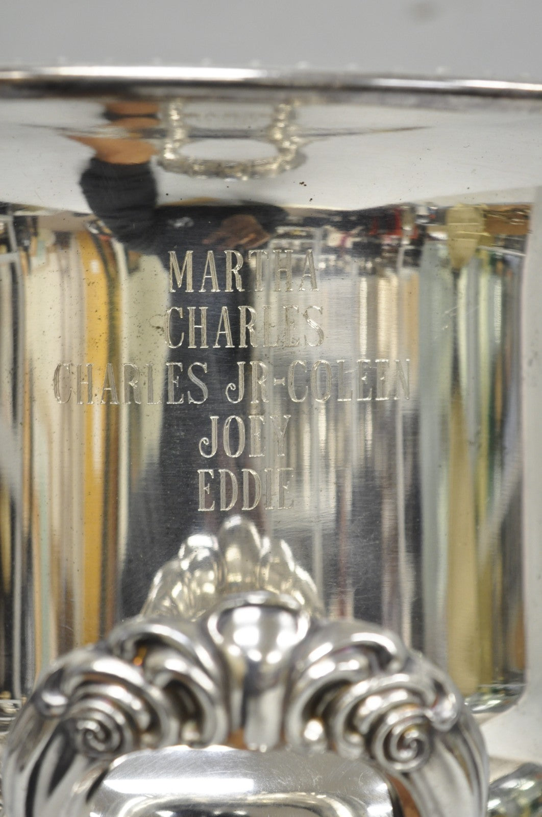 Vintage Leonard Silver Plated Trophy Cup Champagne Chiller Ice Bucket Engraved