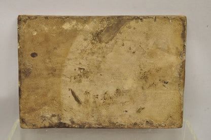 Antique Persian Iznik Qajar Style Ceramic Pottery Tile Bearded Man and Woman C2