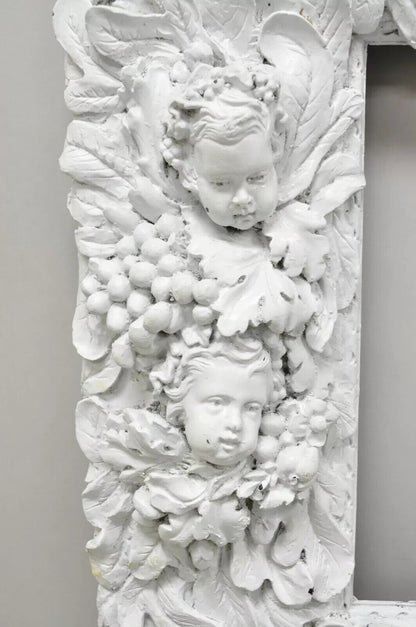 Finesse Originals Rococo Figural Cherub Grapevine Large Fiberglass Art Frame