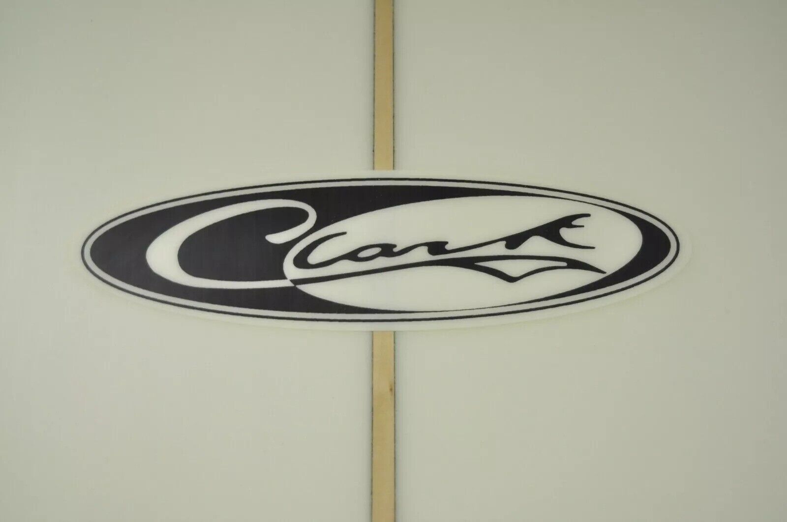 Jeff Clark Signed Global Glassing Green Marble Mavericks Big Wave Guns Surfboard