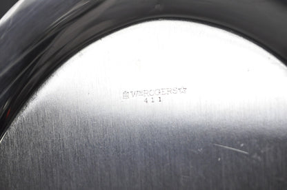 Vintage Art Deco WM Rogers 411 Silver Plated Small Oval Scalloped 11" Dish Tray