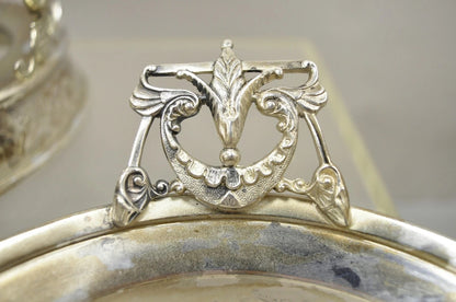 Antique Wilcox Silver Plated Victorian Ornate Tilt Stand Water Lemonade Pitcher