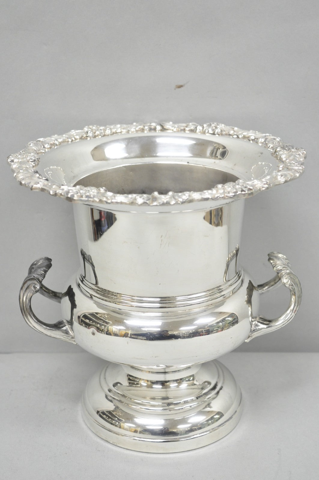 Vintage FB Rogers Silver Plated Trophy Cup Champagne Chiller Ice Bucket Engraved