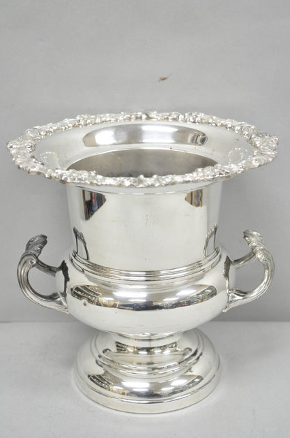 Vintage FB Rogers Silver Plated Trophy Cup Champagne Chiller Ice Bucket Engraved