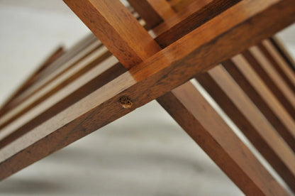 Stewart MacDougall Kipp Stewart Drexel Walnut Folding Campaign Table (B)