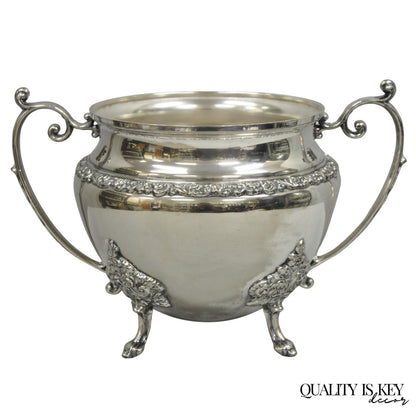 Vintage Victorian Silver Plated Twin Handle Tureen Bar Champagne Chiller Bucket