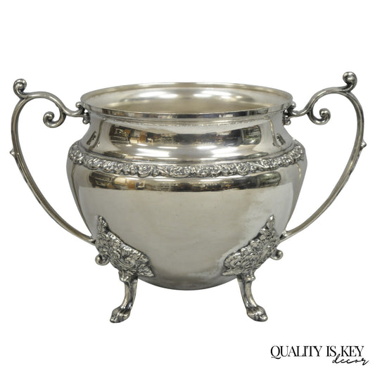 Vintage Victorian Silver Plated Twin Handle Tureen Bar Champagne Chiller Bucket