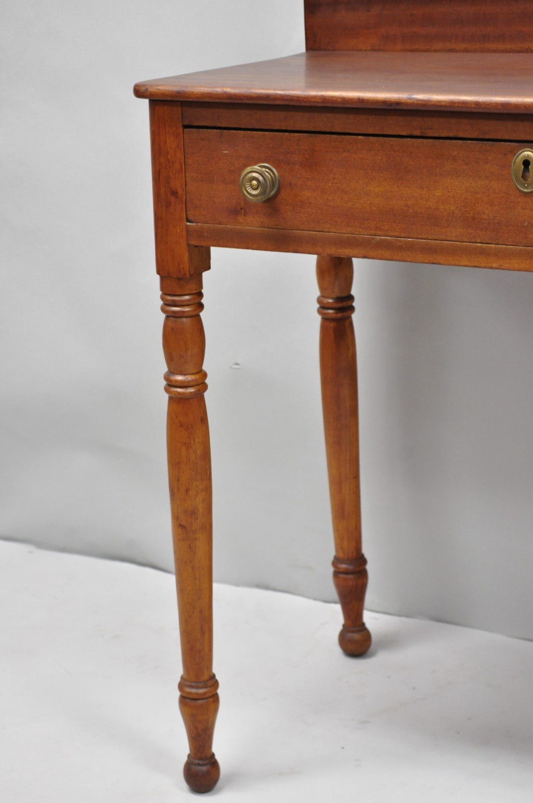 Antique Sheraton Mahogany One Drawer Washstand Server Farmhouse Side Table