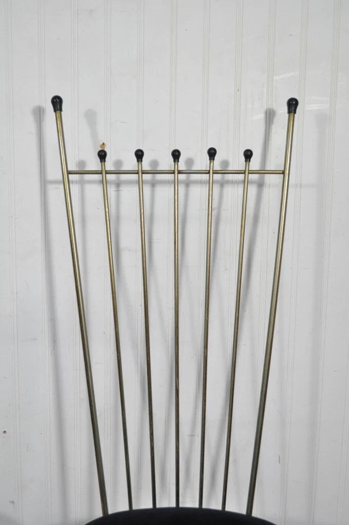 Vintage Mid Century Modern Arthur Umanoff Style Metal Dining Chairs - Set of 4