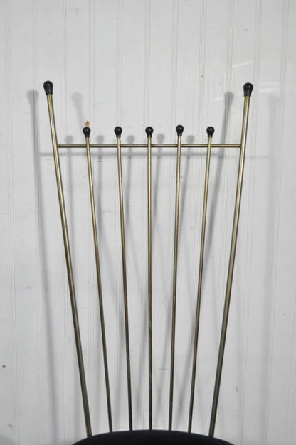 Vintage Mid Century Modern Arthur Umanoff Style Metal Dining Chairs - Set of 4