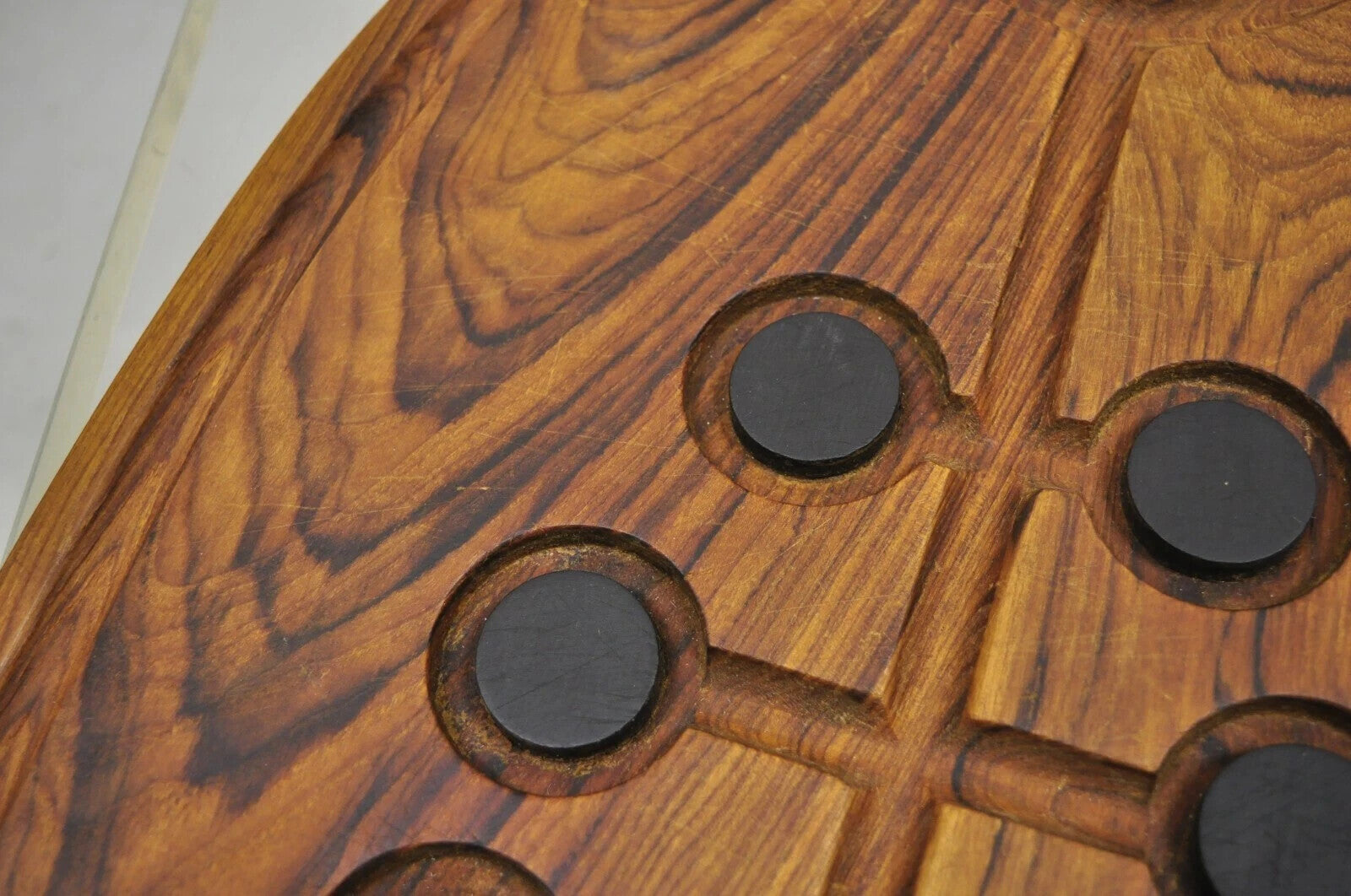 Vintage Longhorn Bull Steer Cast Aluminum Wooden Cutting Board Arthur Court