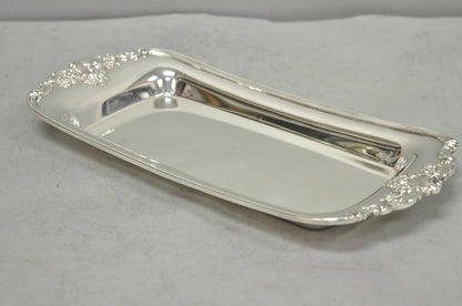 Vintage Baroque by Wallace 210 Silver Plated Narrow Trinket Dish Serving Tray