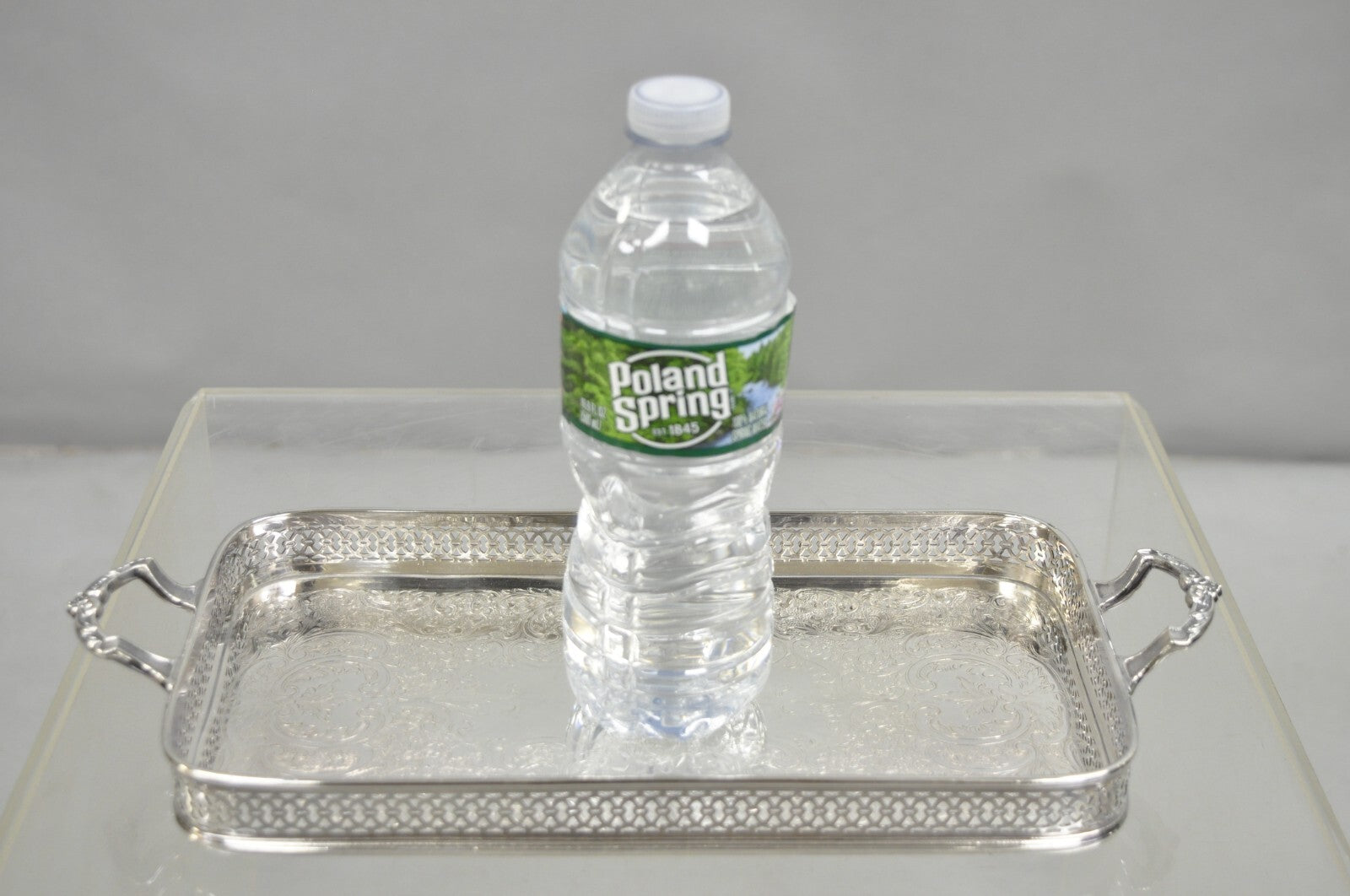 Vintage Wallace 335 Victorian Silver Plated Small Whatnot Trinket Dish Tray