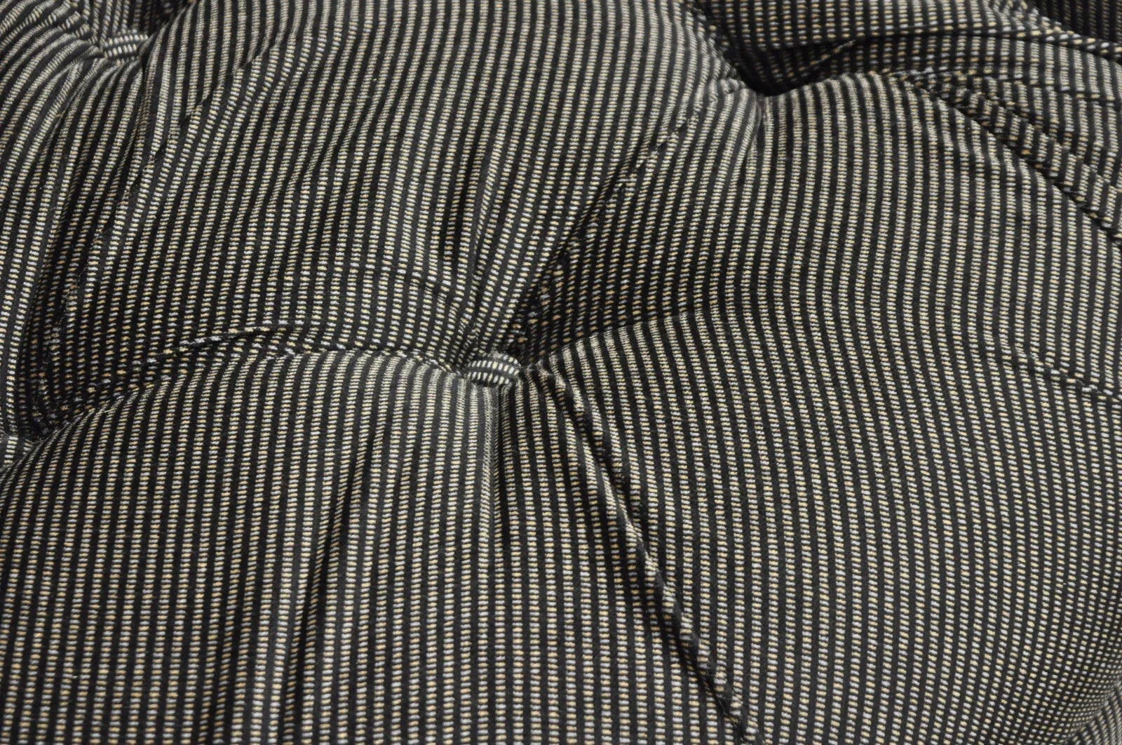 Mid Century Modern Large Milo Baughman Style Round Black Club Lounge Chair