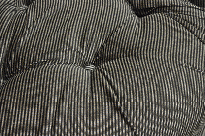 Mid Century Modern Large Milo Baughman Style Round Black Club Lounge Chair