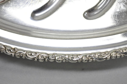 Antique Rogers Bros English Regency Silver Plated Small 12" Meat Cutlery Tray