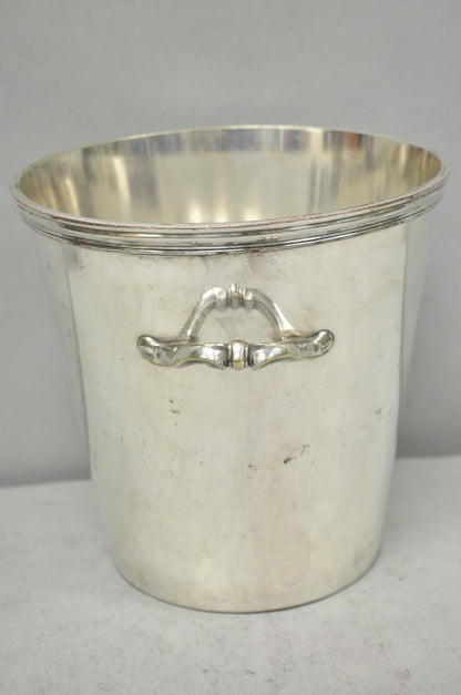 Vintage Orfèvrerie De France Mid Century Modern Silver Plated Champagne Bucket