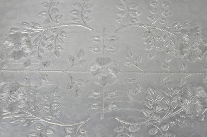 Vintage Victorian Continental Silver Co "Wild Rose" 1055 Hammered Aluminum Tray
